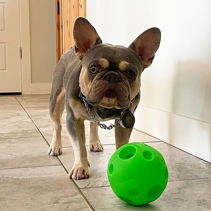Interactive Treat Ball with Large Hole - Durable Chew Toy for Dispensing Treats and Promoting Active Play for Dogs, Pigs, Rabbits, and Other Pets
