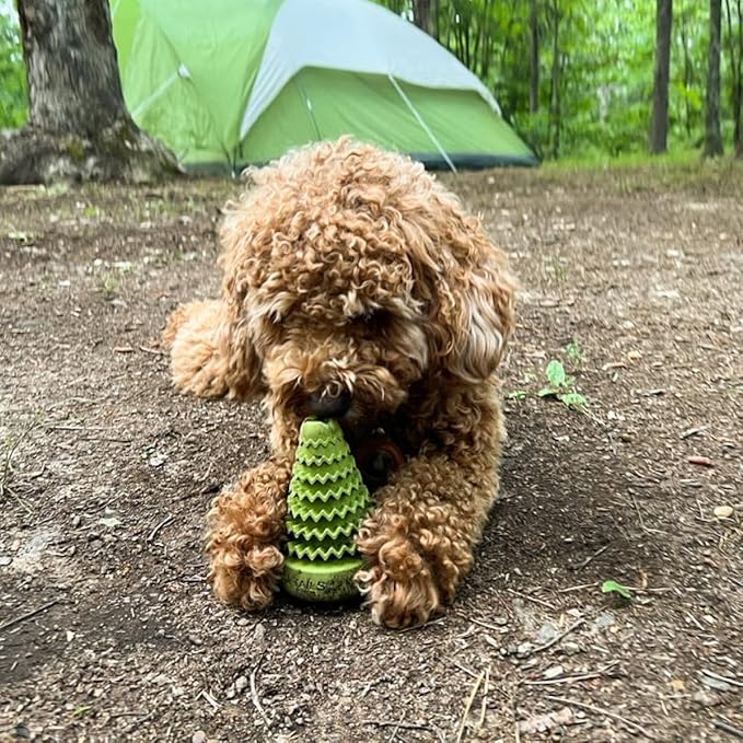 Tall Tails Natural Rubber Reward Interactive Dog Toy, Evergreen Tree