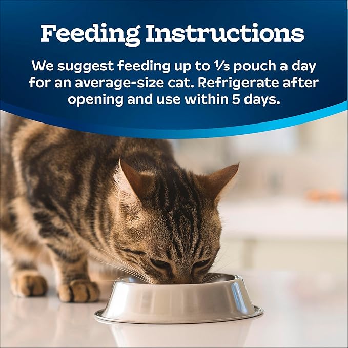 Blue Buffalo Tastefuls Purées Natural Adult Cat Food Complement with Just 5 Ingredients, Beef, 3-oz Resealable Pouch, 12-ct Multipack