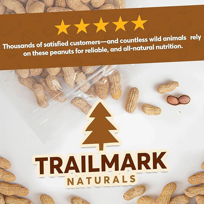 10 LB - Raw Peanuts For Squirrels, Raw In Shell Peanuts For Birds and Wildlife- Squirrel Food, Wild Bird Seed - Grown in The USA