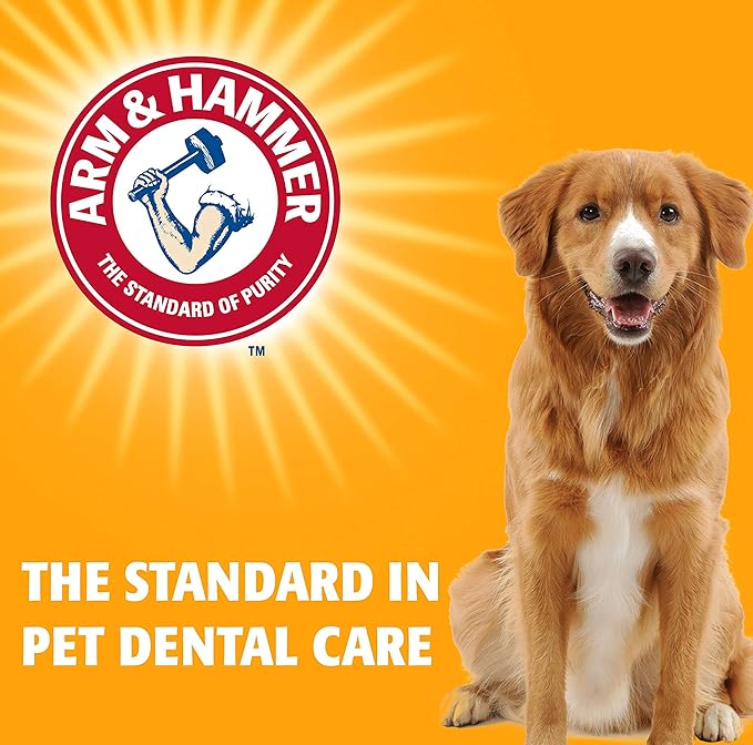 Arm & Hammer for Pets Nubbies Dental Treats - Baking Soda & Calcium Dog Dental Chews, Nubbed Texture Helps Scrub Plaque & Tartar While Chewing, Chicken Flavor, 20 Count, 7 Ounce - 4 Pack