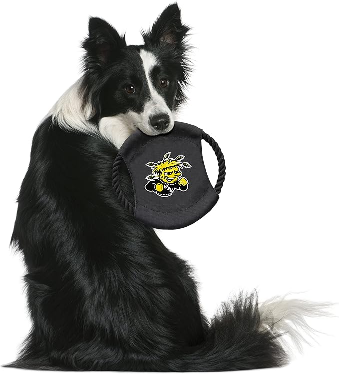 Littlearth NCAA Unisex NCAA Sock Monkey and Flying Disc Pet Toy Combo Set