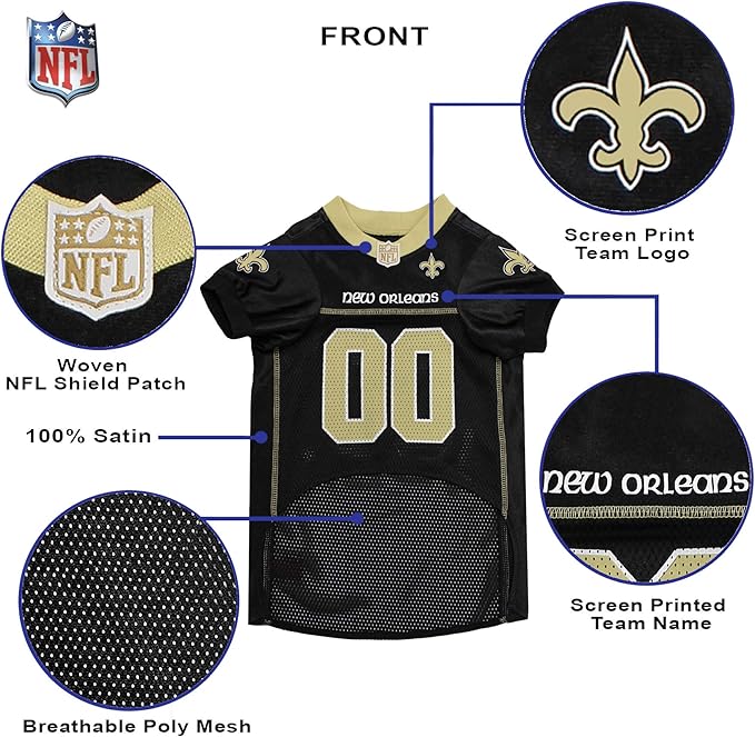 NFL NEW ORLEANS SAINTS DOG Jersey, XX-Large