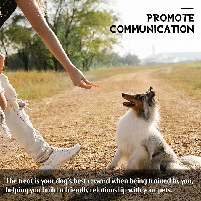 Dog Treats Chews, Chicken Wrapped Sweet Potato Strips, Gluten & Grain Free Dog Snacks for Training Rewards 10.6 oz