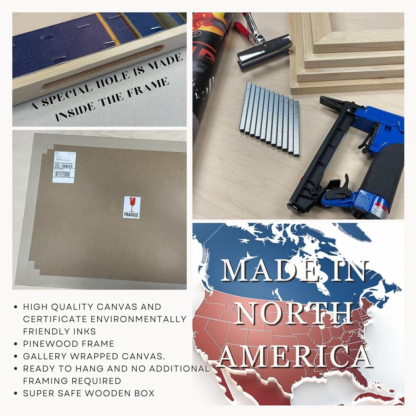 Nature Wall Art Prints - Ocean Forest Mountain Lake Canvas Landscapes - Small to Extra Large Living Room Bedroom Kitchen Bathroom Décor (Northern Lights Over Lake, 31L" x 47W" - 3 Panels)