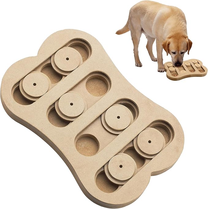 SPOT Interactive Seek-A-Treat Shuffle Bone Dog Toy Puzzle | Dog Treat Reward Toy Improves Your Dog's IQ | Specially Designed for Training Treats