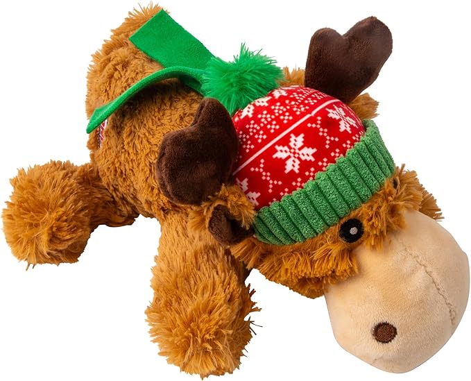 KONG Holiday Dog Toy Christmas Combo Pack – Wild Knots Bear, Whole Antler Chew, Cozie Reindeer (Medium/Large)