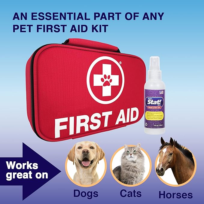 Pet Wound & Skin Care | First-Aid Treatment for Dogs, Cats, Horses | Natural Plant Based Ingredients | Speeds Healing of Cuts, Burns, Hot Spots, Skin Allergies | Soothing Anti-Itch Formula