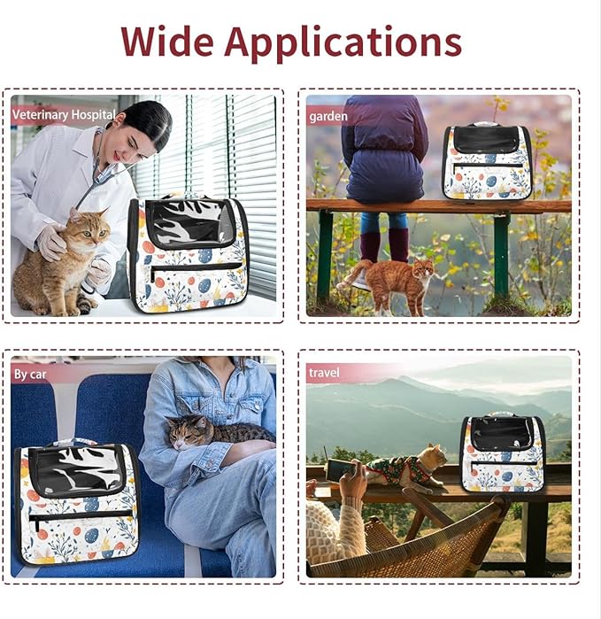Festive Spring (1) Pet Carrier Soft Sided Carrier for Small Medium Cats Dogs