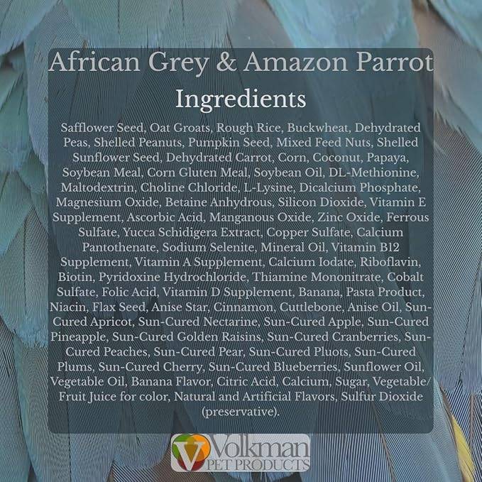 Volkman Avian Science Super African Grey Bird Food 4lb