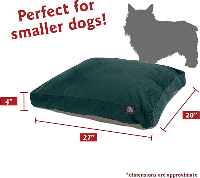 Majestic Pet Villa Rectangle Dog Bed Washable – Non Slip Comfy Pet Bed – Crate Bed with Removable Washable Cover – Kennel Bed for Sleeping, Polyester Fiber, Small, Marine
