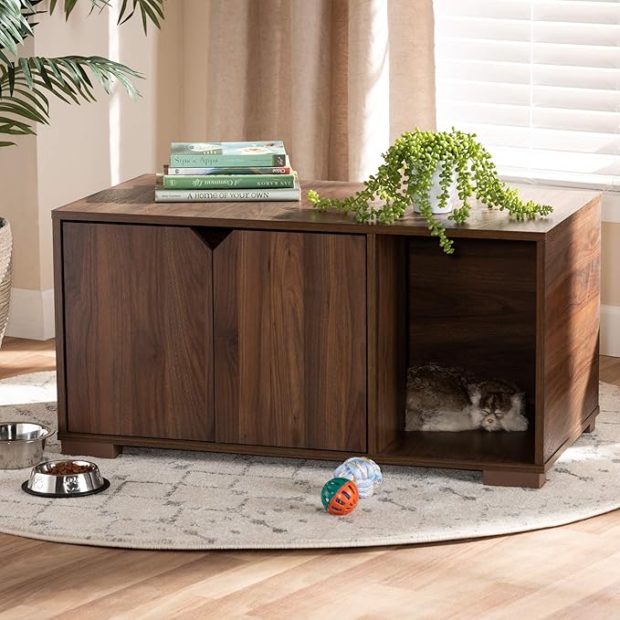 Baxton Studio Pet Bed, Brown