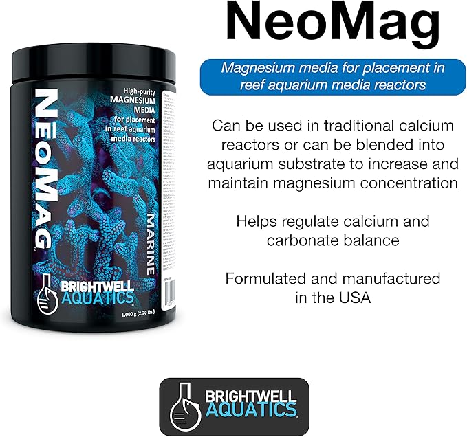 Brightwell Aquatics NeoMag - Magnesium Media for Placement in Reef Aquarium Media Reactors, 20kg