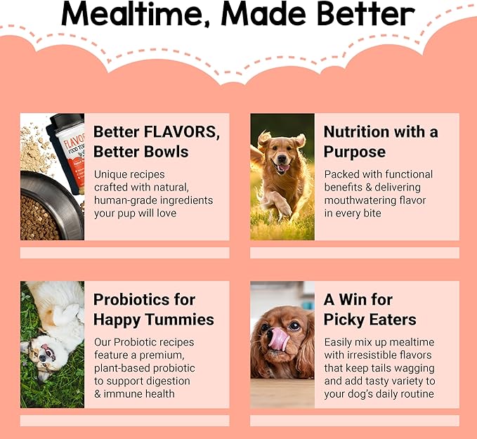 BEAUMONT BASICS Flavors Food Topper for Dogs, Peanut Butter Recipe, 6-Ounce, Pack of 2