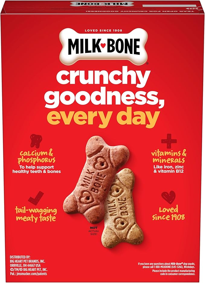 Milk-Bone Flavor Snacks Dog Treats, Small Biscuits, 24 Ounce (Pack of 2)