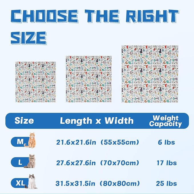 Supet Cat Grooming Wrap for Cutting Nails, 2026 Self-Adherent Anti-Escape Calming Cat Swaddle Wrap for Medicine, Nail Clipping, Teeth Brushing, Ear Cleaning (Cartoon, M)