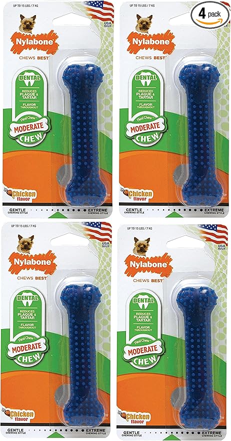 Nylabone (4 Pack) Dental Chew Bone