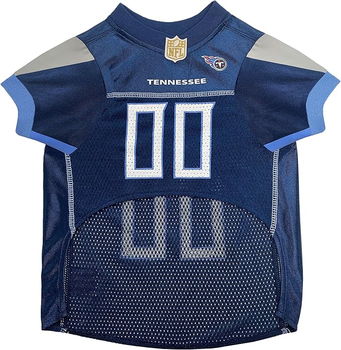 Pets First NFL Tennessee Titans Dog Jersey, Size X-Large, Football Shirt Costume for Pet, Dog Sports T-Shirt, NFL Team Clothing for Cats, Licensed Pet Apparel Available in 7 Sizes and 32 Teams