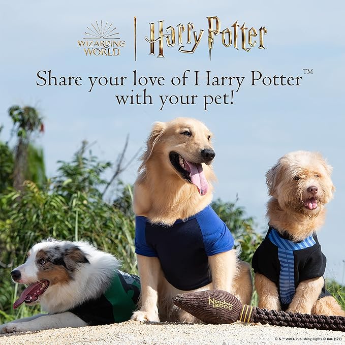Harry Potter 14" Holiday Tree Burrow Dog Toy with Plush Squeaker Hogwarts House Presents | Dog Toys for Pets, Plush Dog Toy, Dog Squeaky Toy, Toys for Dogs