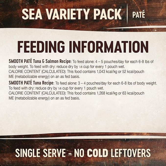 Wellness CORE Tiny Tasters Pate Variety Pack Adult Wet Cat Food, Natural, Protein Rich, Grain Free, Sea Recipies, 1.75 oz, Pack of 12 Pouches