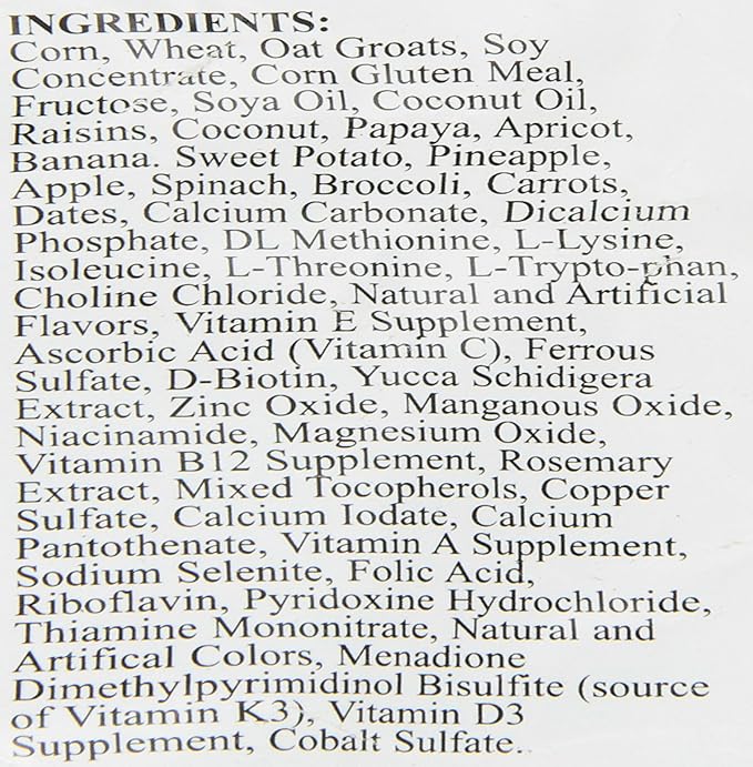 Pretty Bird International Bpb73315 Species Specific Special Lory Bird Food With Fructose, 3-Pound