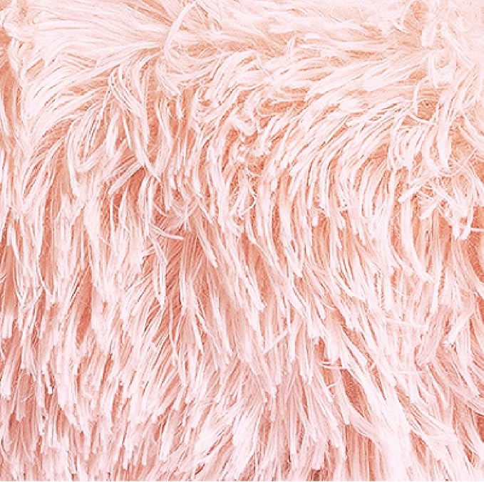Best Friends by Sheri The Original Calming Donut Dog Bed for Medium Dogs up to 45 lbs, Shag Faux Fur, Cotton Candy Pink, 30" x 30"