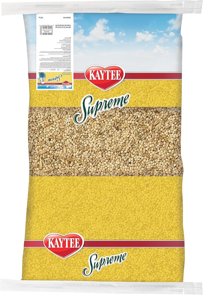 Kaytee Supreme Parakeet Food, for Pet Birds, 20 Pounds