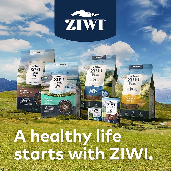 ZIWI Peak Large Chicken Dry Dog Food Bundle- Air-Dried Chicken (35.2oz) + Steam & Dried Chicken w/Fruits (113.6oz)