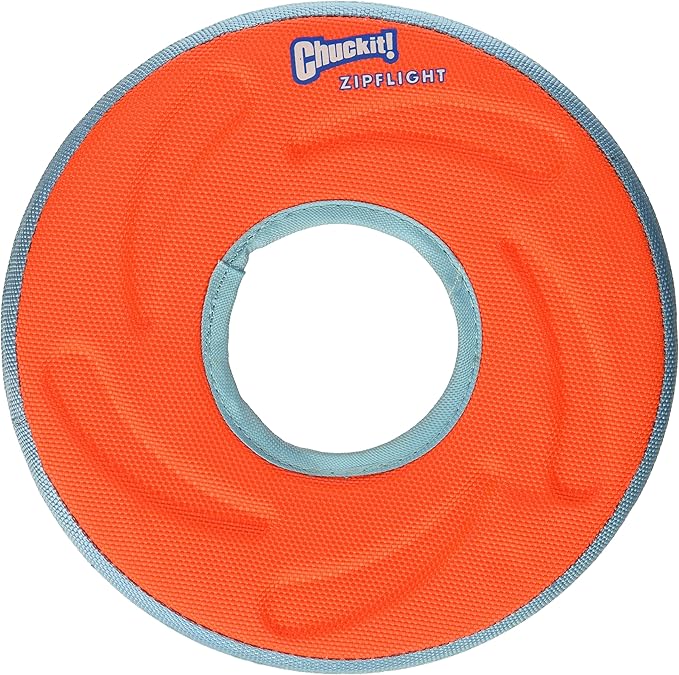 Chuckit 18100 Medium Chuckit! Zipflight Frisbee Dog Toy, Colors may vary