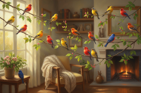 5.Finches: Tiny Birds That Bring Peaceful Happiness into a Home