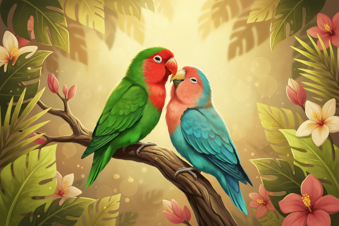 3.Lovebirds: Small Birds with Big Personalities