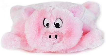 ZippyPaws - Squeakie Pads No Stuffing Plush Dog Toy - Pig