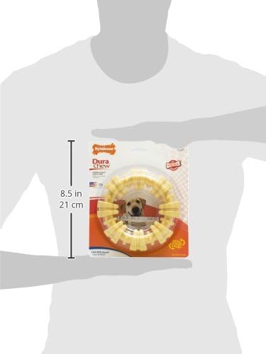 Nylabone Dura Textured Ring Bone Dog Chew Toy, Large