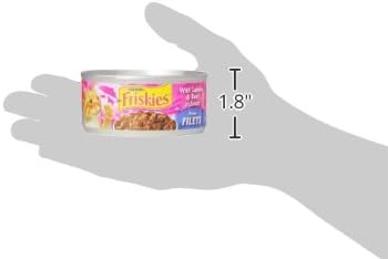 Purina Friskies Prime Filets With Salmon and Beef in Sauce High Protein Wet Cat Food - (Pack of 24) 5.5 oz. Cans