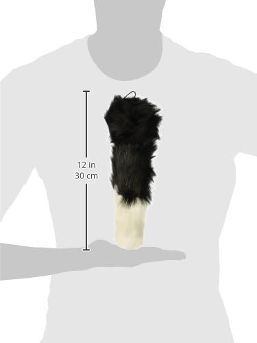 ZippyPaws Bushy Throw Squeaky No Stuffing Plush Dog Toy, Skunk