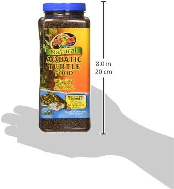 Zoo Med Natural Aquatic Turtle Food, Hatchling Formula, 15-Ounce