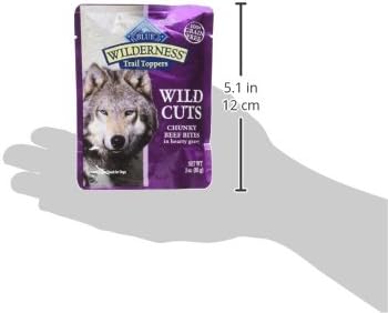 Blue Buffalo Wilderness Wild Cuts Trail Toppers Chunky Bites In Hearty Gravy - Beef - 3 Oz
