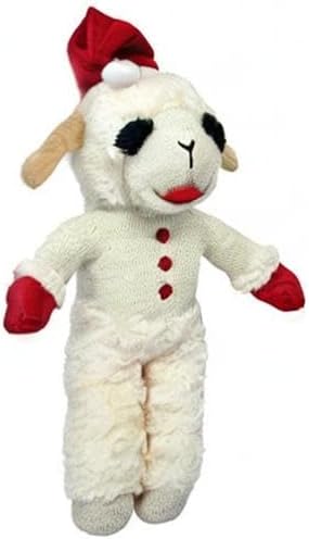 Multipet Dog Standing Holiday Lamb Chop with Santa Hat (Small (8"))