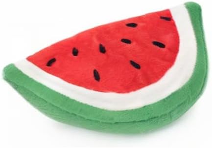 ZippyPaws - NomNomz Plush Squeaker Dog Toy For The Foodie Pup - Watermelon