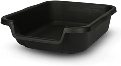 Dog Litter Pan by PuppyGoHere (Black, 20" x 15" x 5") Suitable for Dogs up to 6 lbs.