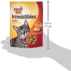 Meow Mix Irresistibles Soft Cat Treats with Real White Meat Chicken (Pack of 10), 3 oz.