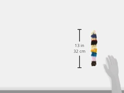 Iconic Pet Set of 2 Fur Weasel Toy(One Brown/White, One Multicolored) with Squeaker for Pets, Best Pet Play Toy for Dogs & Cats, Fun Cat Toys, Dog Toys to Beat Boredom & Satisfy Hunting Instincts
