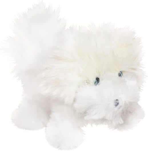 Oscar Newman Bichon Pipsqueak Toy, 5-inch Length, White