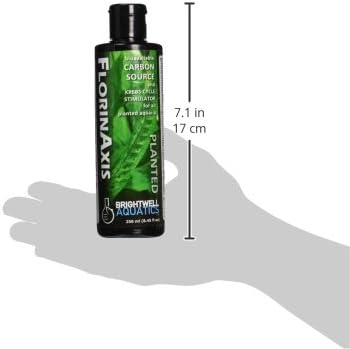 Brightwell Aquatics FlorinAxis - Carbon Source & Krebs Cycle Stimulator for All Planted Aquaria, 250 ml, Green