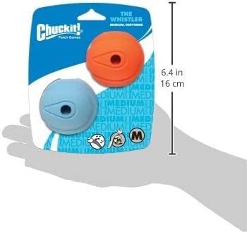 Chuckit The Whistler Chuck-It Ball Medium Ball - 2.25" Diameter - 2/Pack (3 Pack)3