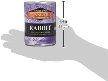 Evanger's Complements Rabbit for Dogs & Cats – 12 Count, 12.5 oz Each – Single-Protein Formula Cooked in Broth – Grain & Gluten Free – Wet Dog & Cat Food