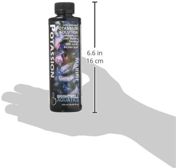Brightwell Aquatics Potassion High-Strength Ionic Potassium Supplement for Reef Aquariums Supports Coral Growth & Color Enhances SPS LPS Invertebrate Health, 250 ml
