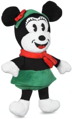Disney for Pets 9 Inch Holiday Plush Minnie Mouse Squeaker Toy for Dogs | Minnie Mouse Plush Dog Toy | Holiday Disney Toys for Dogs, Official Product of Disney for Pets
