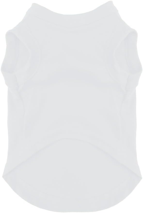South Korea Flag Soccer Jersey Style Dog Tee Shirt | Sleeveless Breeds | International Soccer | Game Day |White, Large 1654