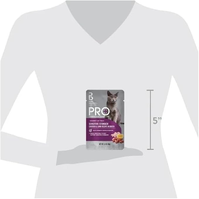 (4 Pack) ~ Pure Balance Pro+ Sensitive Stomach Chicken & Lamb Recipe in Broth, 1.4 Oz